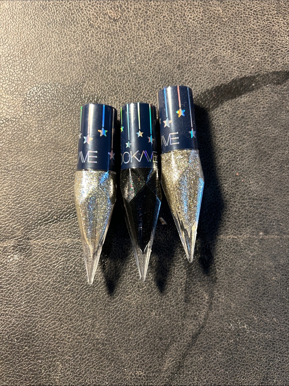 Lookave Glitter Liquid Eyeliner Trio - Silver & Black Glitter